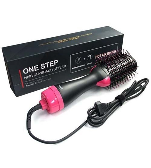 Professional Hair Dryer Brush 3in1 Hair Straightener Curler Comb Electric Blow Dryer With Comb Hair Brush Roller Styler